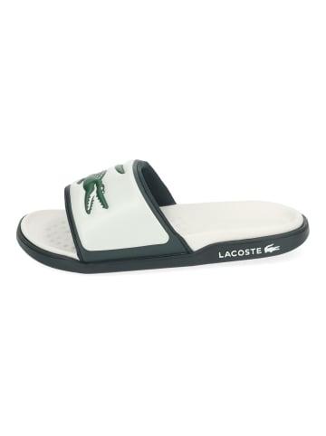 Lacoste Pantoletten in Weiß/Grün