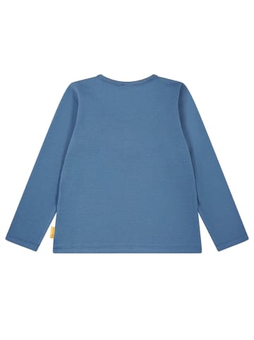 Steiff Longsleeve in Mittelblau