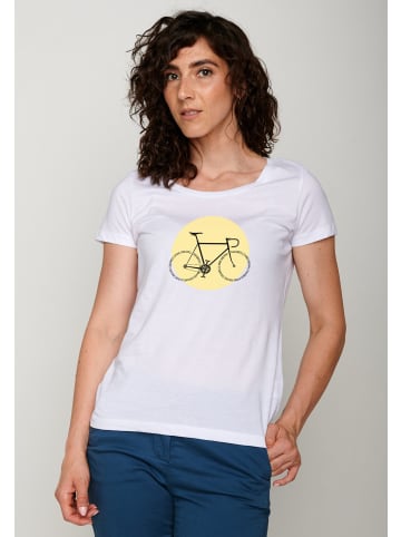 GreenBomb Loves Bike Motto in Weiß