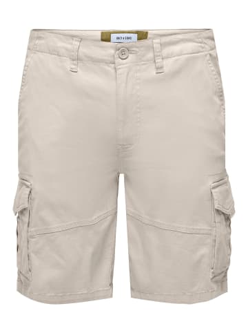 ONLY & SONS Cargo Shorts in Moonbeam