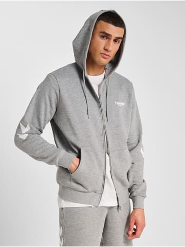 Hummel Reißverschluss Kapuzenpullover Hmllegacy Herren in GREY MELANGE