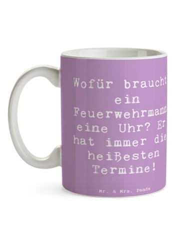 Mr. & Mrs. Panda cappuccinotasse Spruch Feuerwehrmann Termine mi... in Lavendeltraum