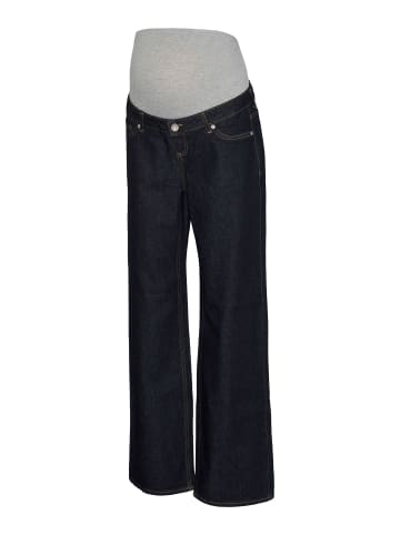 Vero Moda Umstandsjeans mit weitem Bein in Dark Blue Denim