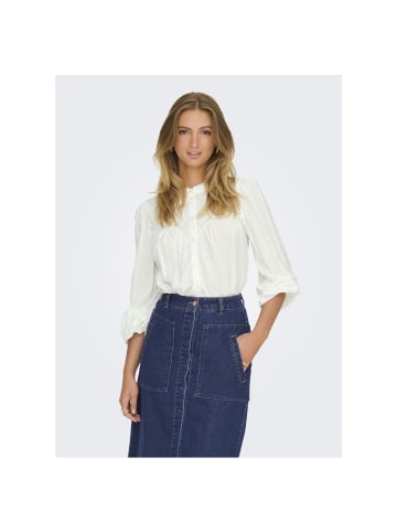 JDY Langarmbluse in Cloud Dancer