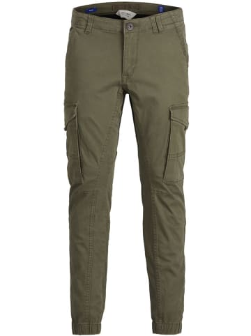 JACK & JONES Junior Cargohose JJIPAUL JJFLAKE AKM slim fit in olive night