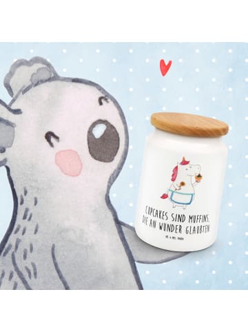 Mr. & Mrs. Panda Kaffeedose Einhorn Küche mit Spruch in Weiß