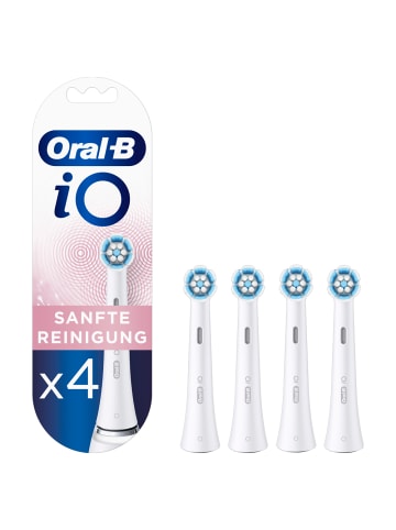 Oral-B Aufsteckbürsten "iO Sanfte Reinigung" in Weiß (4er-Pack)