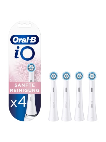 Oral-B Aufsteckbürsten "iO Sanfte Reinigung - weiß" (4er-Pack)