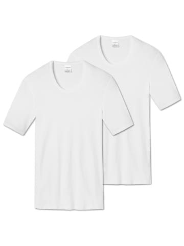 Schiesser T-Shirt 2er Pack in Weiß