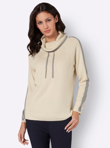 Sieh an! Rollkragenpullover in elfenbein-steingrau