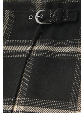 Street One Karo-Rock in Wickeloptik in Schwarz