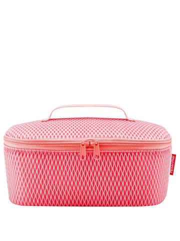 Reisenthel thermo coolerbag M - Brotzeitbox 28 cm (twist powder blue) in mesh coral