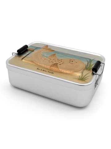 Mr. & Mrs. Panda Brotdose Robbe Liegen Design ohne Spruch in Weiß