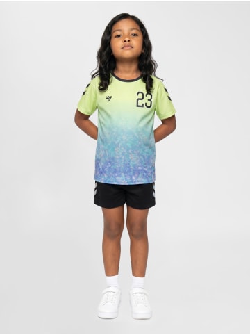 Hummel T-Shirt Hmlshimmer Multisport Kinder in SHADOW LIME/BLACK