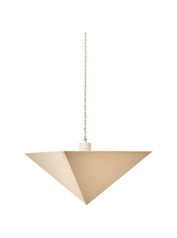 Beliani Pendelleuchten DUDO in Beige/Weiß - (W) 34 x (H) 150 x (L) 34 cm