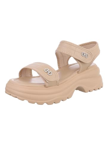 Ital-Design High-Heel Sandalette in Hellbraun