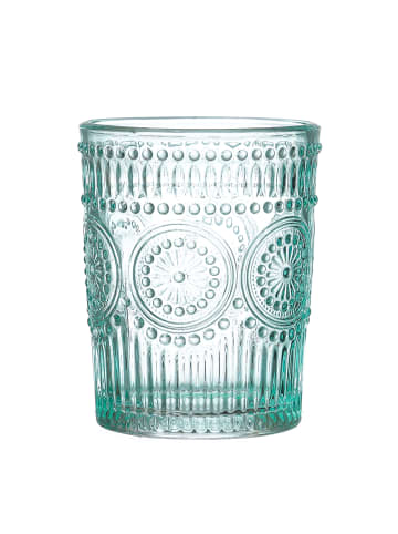 MARELIDA Trinkglas Wasserglas Vintage Boho 280ml in blau