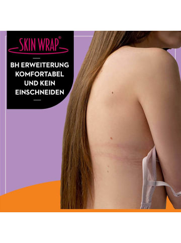 Skin Wrap BH-Verlängerung in 3 Haken (4.5 cm breit) Weiß