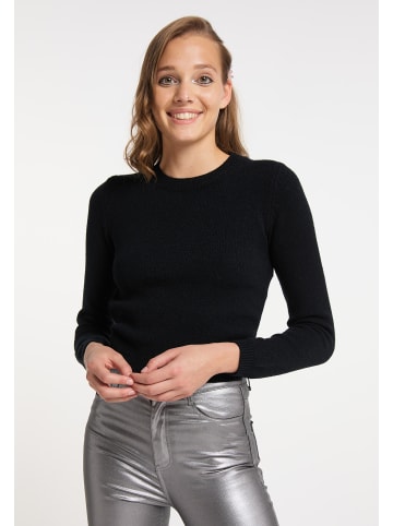 myMo at night Damen Strickpullover in Schwarz