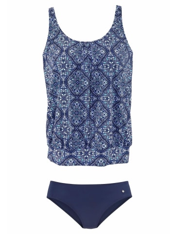 S. Oliver Oversize-Tankini in marine-bedruckt