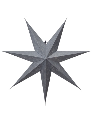 STAR Trading Papierstern Decorus, handgeschöpftes Papier, silber-grau, Ø 75cm in Silber