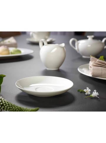 Villeroy & Boch 6er Set Mokka-/Espressountertassen Anmut in Weiß ø 12 cm in weiß