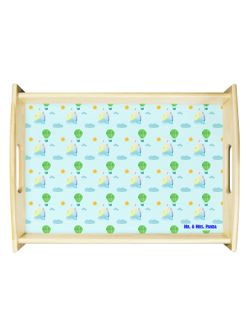 Mr. & Mrs. Panda Dekotablett Wellensittich Liebe ohne Spruch in Blau