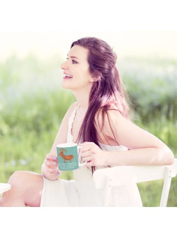 Mr. & Mrs. Panda Tasse Steinbock Perfektion mit Spruch in Meeresbrise