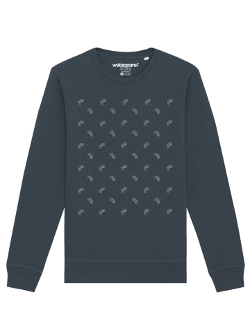 wat? Apparel Sweatshirt Fahrräder in India Ink Grey