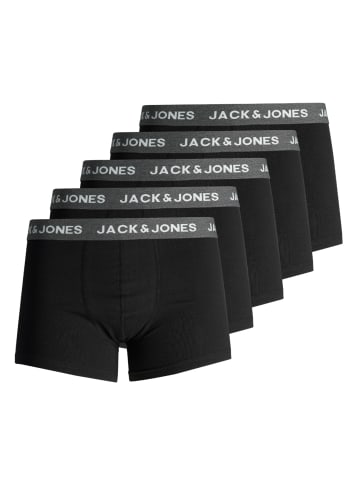 Jack & Jones Set 5er Pack Trunks Boxershorts Stretch Unterhose in Schwarz-5