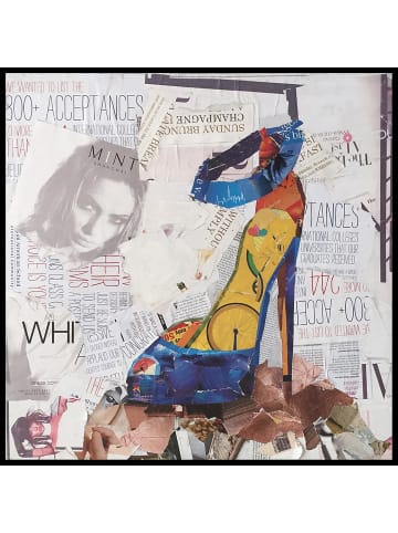 Kayoom Papier Wandbild Dresscode I 52 x 52 cm in multi