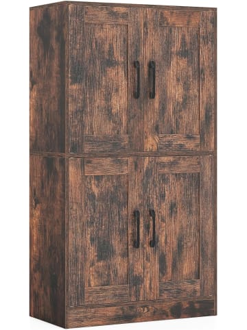 COSTWAY Küchenschrank 60 x 30 x 110 cm in Braun