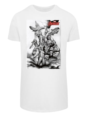 F4NT4STIC T-Shirt Marvel Superhelden Avengers Assemble Team Sketch' in weiß