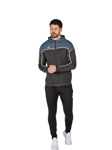 erima Herren Change By Erima Trainingsjacke mit Kapuze in black grey/slate grey/weiß