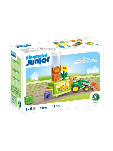 Playmobil Spielfigurenset Junior: Traktor mit lustiger Pflanzmaschine, 1-4 Jahre