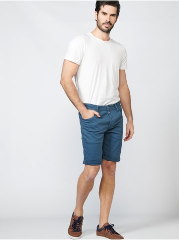 KOROSHI SHORTS MIT SPITZ ZULAUFENDER PASSFORM in blau