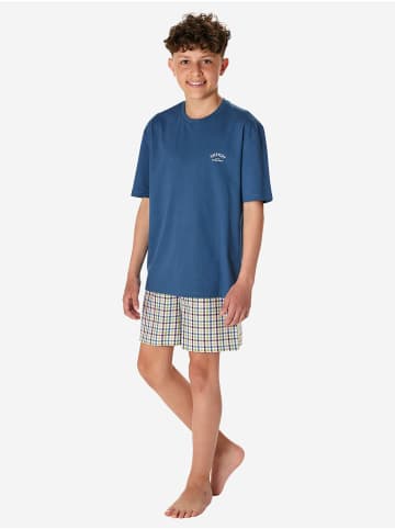 Schiesser Pyjama Nightwear in Atlantikblau