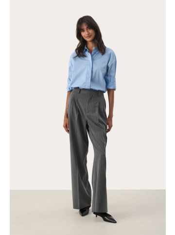 PART TWO Pants Suiting CherraPW Classic fit in Gray Flannel Pinstripe