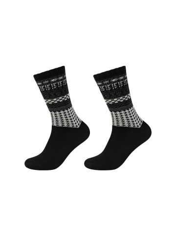 S. Oliver Socken 2er Pack warm & cozy in Schwarz mix