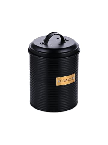 relaxdays Komposteimer in Schwarz - 2,5 Liter