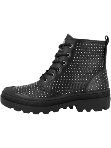 Palladium Schnürboots Pampa Avenue Hi Zip Stud in schwarz