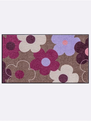 Heine Fußmatte in taupe-beere-gemustert