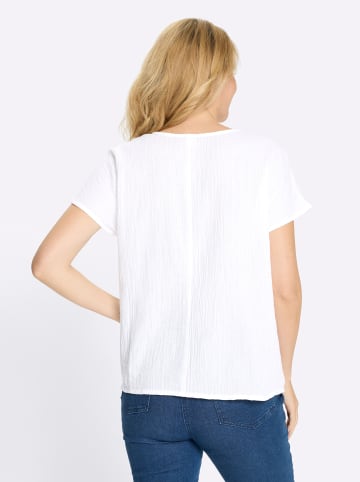 Sieh an! Schlupfbluse in weiß