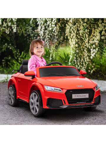 HOMCOM 12V Audi TT RS Kinderauto Rot