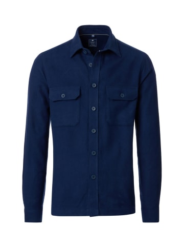 Redmond Langarm-Hemd in blau