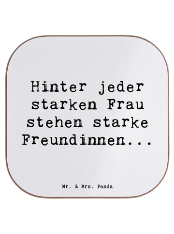 Mr. & Mrs. Panda Tischuntersetzer Spruch Hoffnung Freundinnen mi... in Weiß