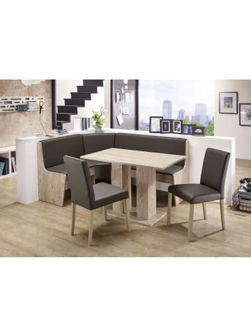 58 aufm Kessel ECKBANKGRUPPE Dania Holzwerkstoff Eiche San Remo Polster Anthrazit