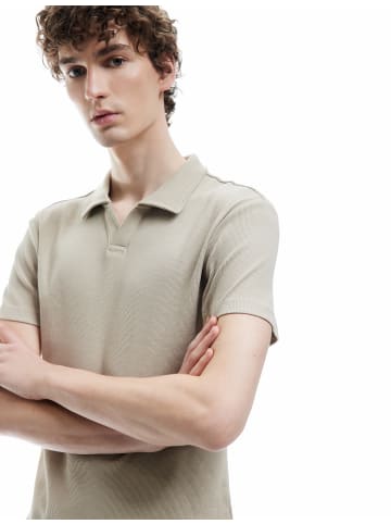 KOTON TSHIRT SS POLO in Beige