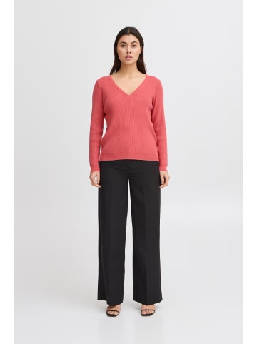 ICHI IHBOSTON V LS loose fit in Holly Berry