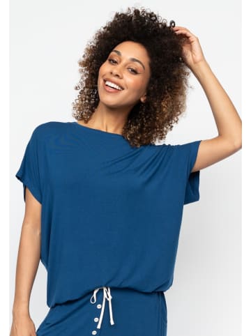 Cyberjammies Harriet Womens Slouch Jersey Pyjama Top in Dunkelblau